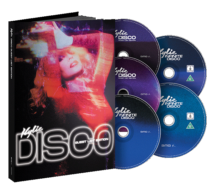 Kylie Minogue Releases Disco: Guest List Edition (DELUXE LIMITED BOX SET) (3CD, 1 DVD, 1 BLU-RAY)