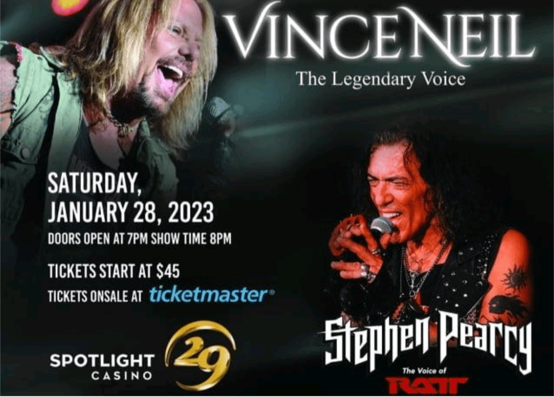 Motley Crue's Vince Neil and Ratt's Stephen Pearcy To Perform Live Shows Together