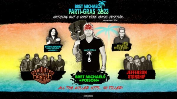 Poison's Bret Michaels Takes The Party On The Road With The Parti-Gras Tour Featuring Night Ranger, Jefferson Starship & More!