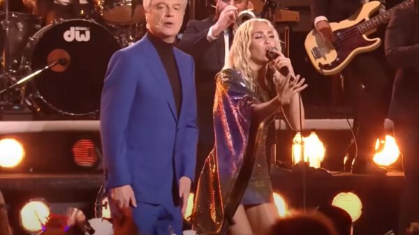 Watch The Talking Heads' David Byrne Perform David Bowie's "Let's Dance" With Miley Cyrus