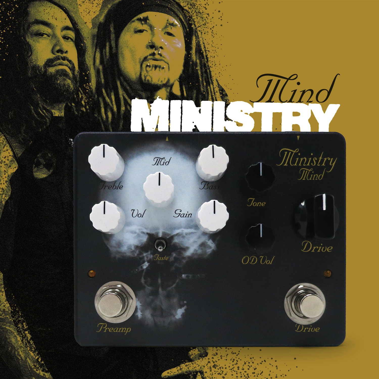 Ministry Releases Custom-Built "The Mind is a Terrible Thing to Taste" Guitar Pedal