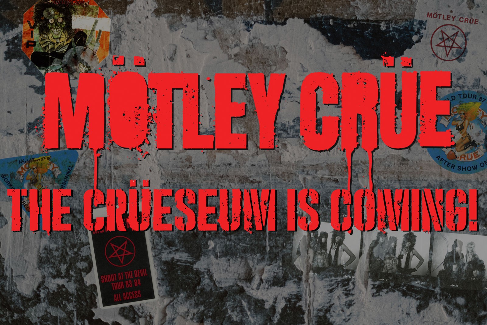 Motley Crüe Re-Launch The Infamous S.I.N. Club and Announce the "Crüeseum"