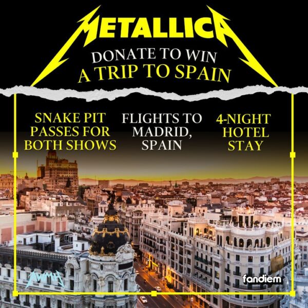 Metallica Offers 2 Lucky Fans A Chance To See Band In Spain