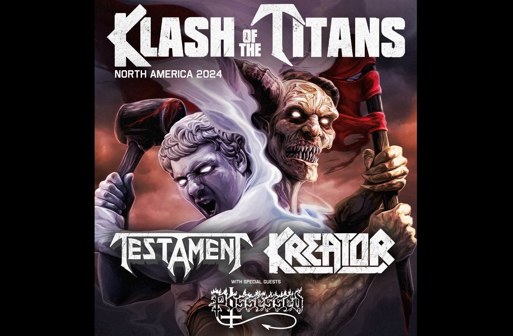 Testament And Kreator Announce U.S. Tour With Possessed