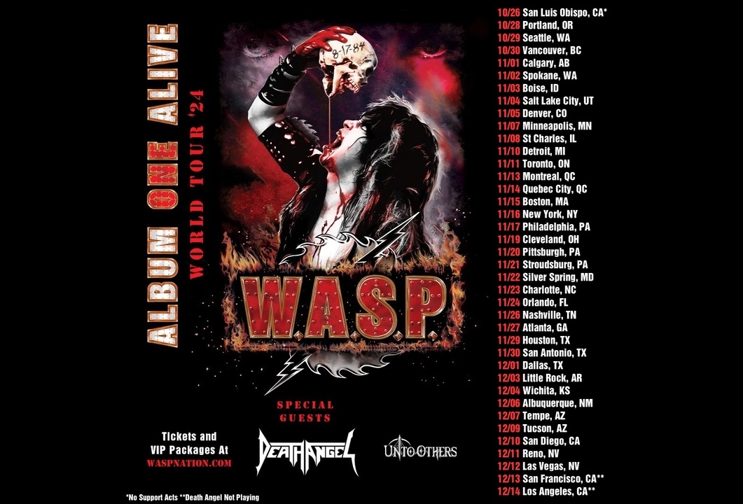 W.A.S.P. Announces New U.S. Tour Dates-Performing Their Debut Album Start To Finish