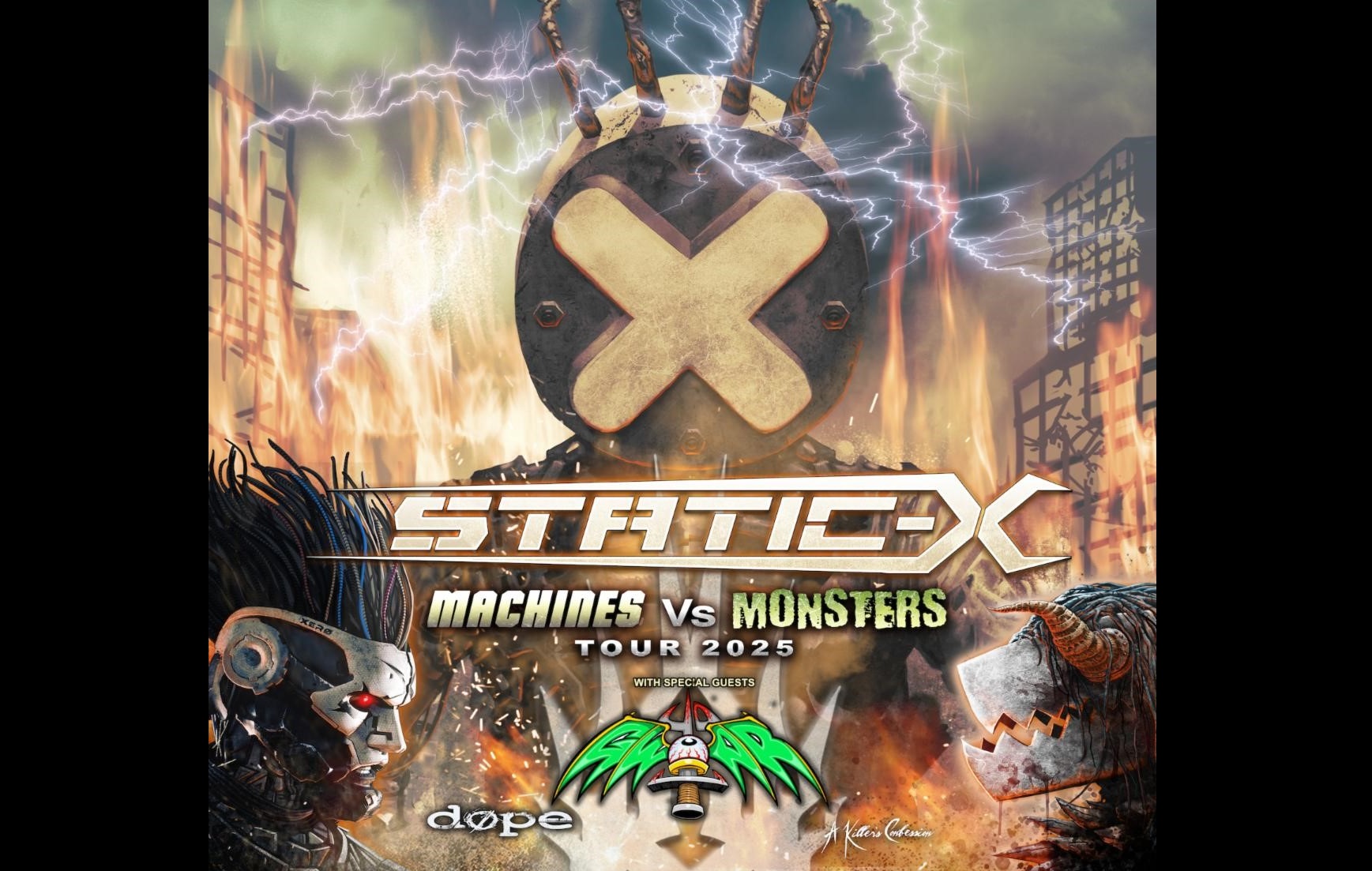 GWAR & Static-XUnleash "Machines Vs. Monsters" Tour