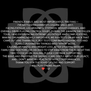 Breaking Benjamin Drummer Shaun Foist Leaves Band Because Of Health Issues