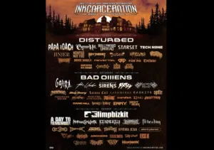 Inkcarceration Music & Tattoo Festival: 65+ Bands Across 3 Stages – Disturbed, Bad Omens, Limp Bizkit, Papa Roach, More
