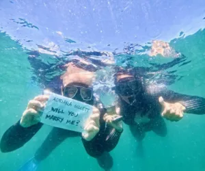 James Hetfield Proposes Marriage During Shark Dive