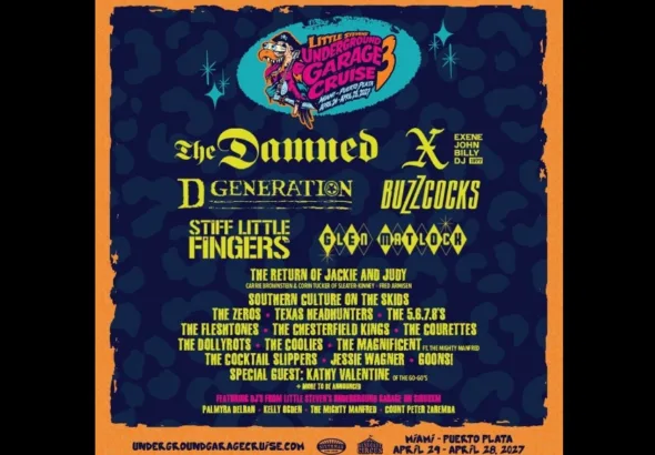 All-Star Lineup Announced For Little Steven Underground Garage Cruise