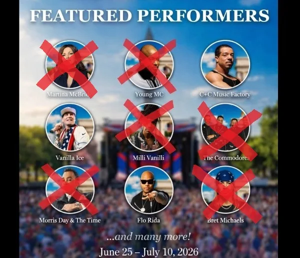 Artists Dropping Off Freedom 250 Concert One Day After Announcement