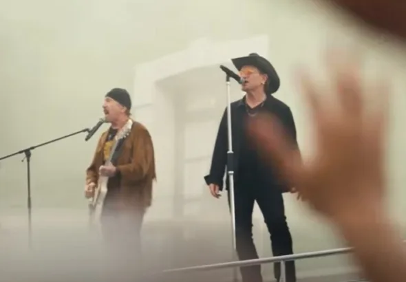 Watch U2 Filming New Song And Video