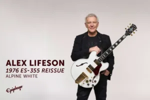 Rush Guitarist Alex Lifeson Unveils Epiphone 1976 Reissue