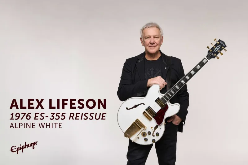 Rush Guitarist Alex Lifeson Unveils Epiphone 1976 Reissue