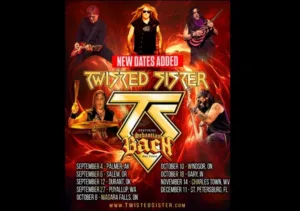 Twisted Sister Announce More Dates With Sebastian Bach