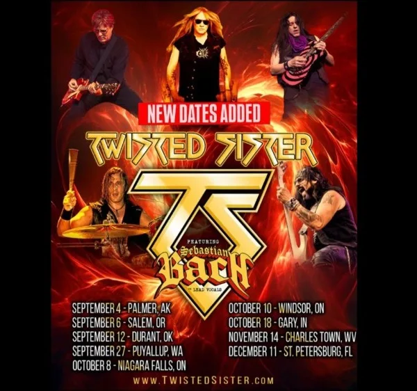 Twisted Sister Announce More Dates With Sebastian Bach